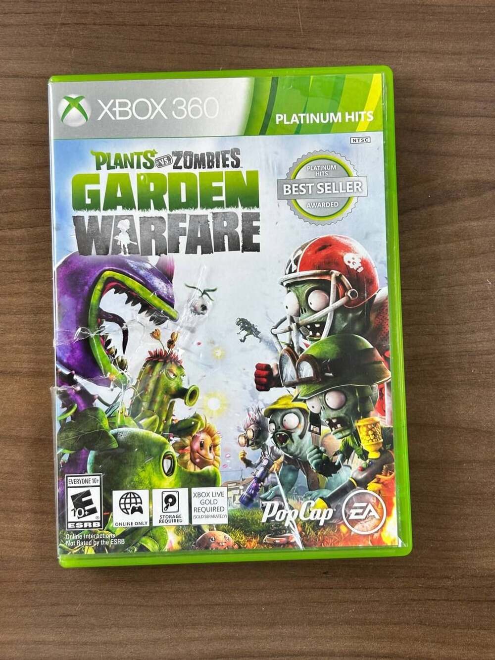 Plants vs Zombies Garden Warfare Xbox 360 2014 Platinum Hits Disc & Case NTSC